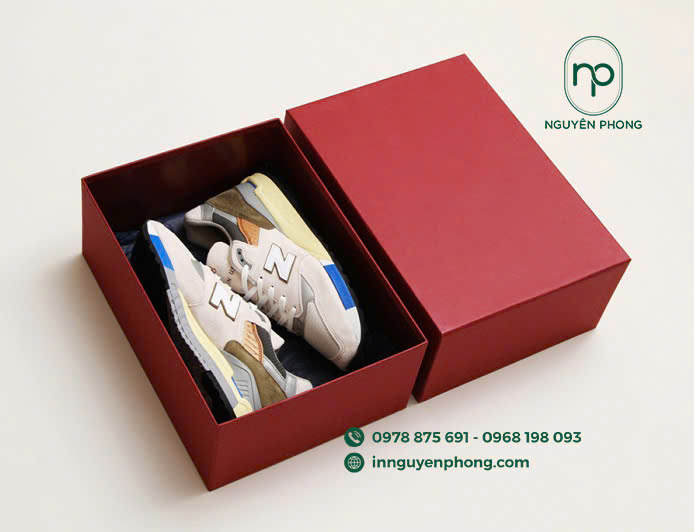Công nghệ in hộp carton đựng giày